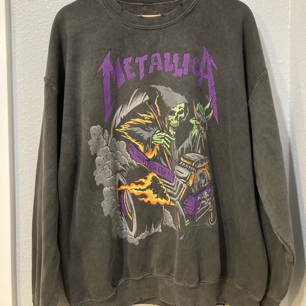 Metallica distressed sweatshirt